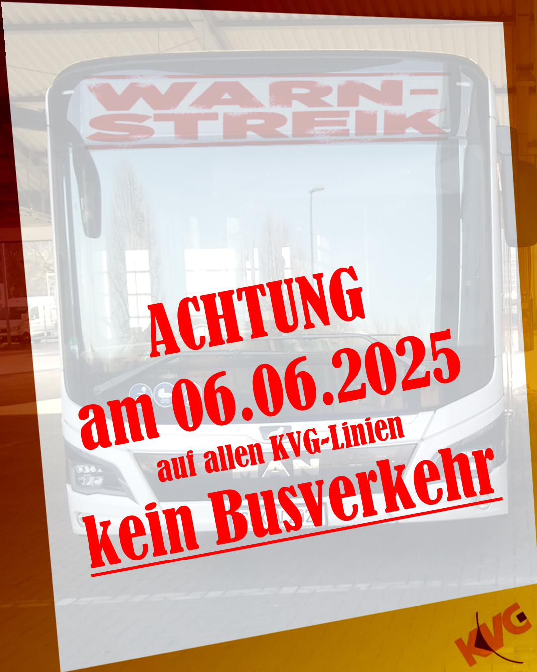 Warnstreik am 06.06.2025